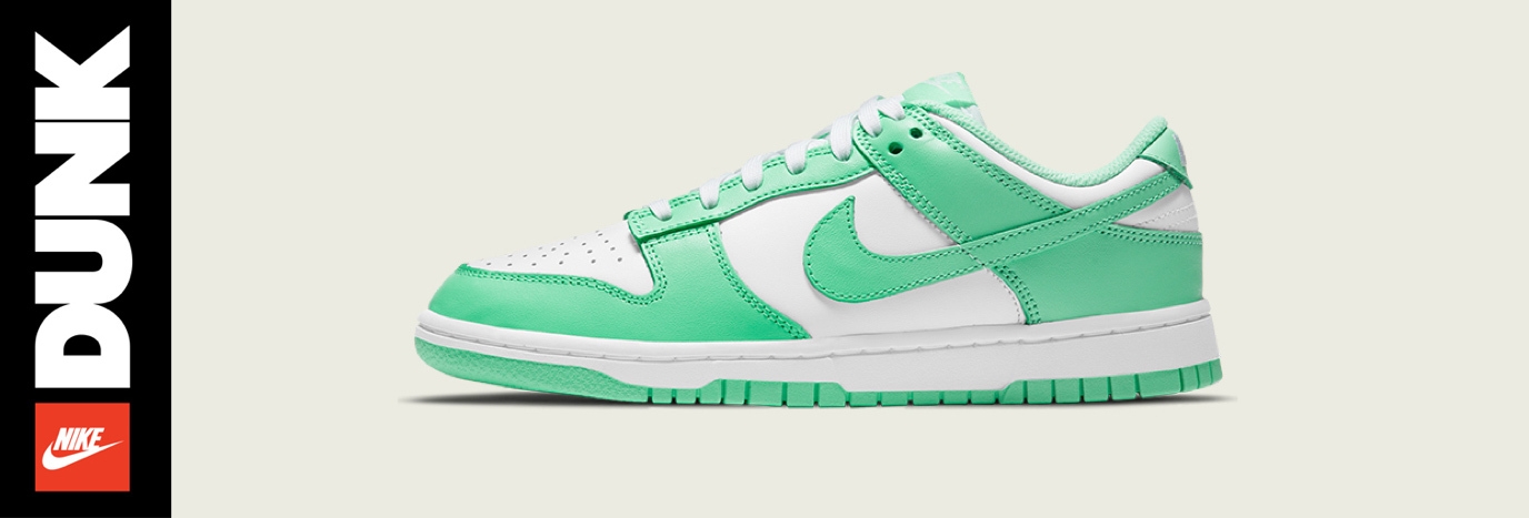 raffle dunk low green glow